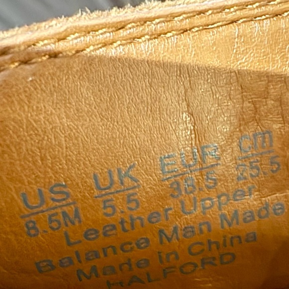 Franco Sarto Tan Leather Ankle Booties - Picture 9 of 11